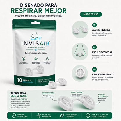 Filtros nasales - INVISAIR™